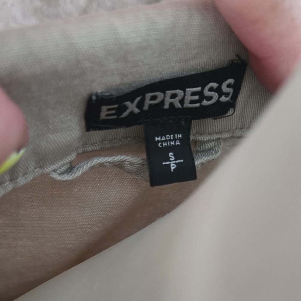 Express Tan Utility Jacket‎ Versatile Style - Picture 2 of 11